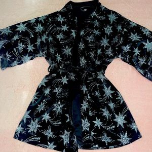 Victoria’s Secret black and glittery XS robe